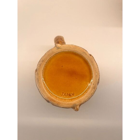 Set of 2 Vintage MCM Japan Brown Coffee Bean Burlap Sack Coffee Mugs Japan - Picture 5 of 5